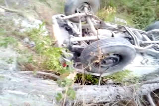 Pickup crashed near pokhari