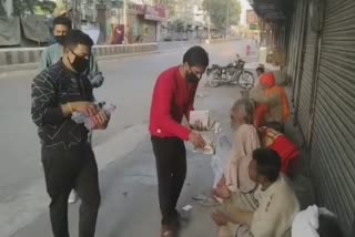 Ngo came forward to serve food to homeless people