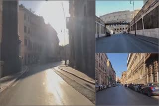 TIMELAPSE OF ROME AMID CORONA VIRUS OUTBREAK