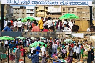 Raichur people do not care for coronavirus fear