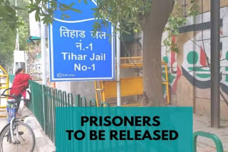 tihar jail  parole  inmate  bail  police  കൊവിഡ് 19  തിഹാർ ജയിൽ  തടവുകാരെ മോചിപ്പിക്കാൻ ഒരുങ്ങി