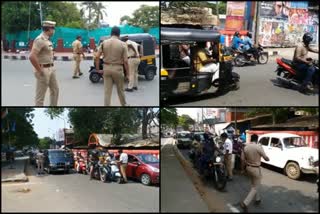 വാഹന പരിശോധന ശക്തമാക്കി പൊലീസ്  പൊലീസ്  തിരുവനന്തപുരം  vehicle inspection in capital  Police tightens vehicle inspection