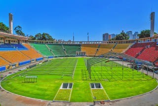 Sao Paulo Stadium turned into Open Air Hospital