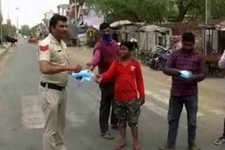 Loharu: During lockdown, teachers distributed rations and private foundation distributed mask and sanitizer