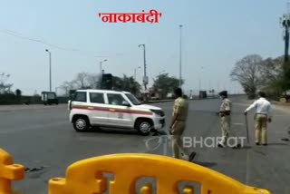 Blockade at Vashi Toll Plaza