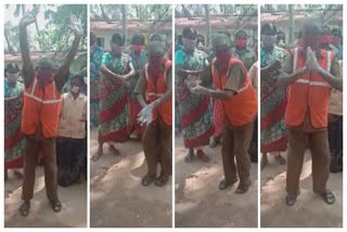 நடனமாடி கரோனா விழிப்புணர்வு ஏற்படுத்திய துப்புரவு பணியாளர்