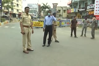Curfew situation with lockdown in West godavari district