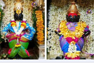 vitthl rukhmini temple pandharpur  विठ्ठल रुख्मीणी मंदिर पंढरपूर  गुढीपाडवा पांडूरंग मंदीर  सोलापूर न्युज  मराठी नववर्ष