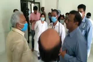 puducherry health minister inspect government hospial