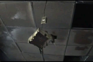 cctv damage in wardha sp office due to fire