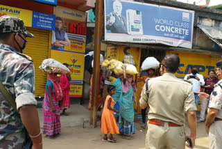 Police ready to control to corona in pakur