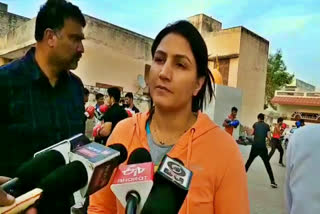 boxer pooja bohra arrives at bhiwani