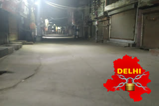 Due to the lockdown, the markets in Najafgarh were completely closed today.