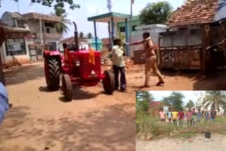 A fence was placed between the villages as the cororna virus did not spread