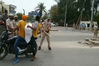 sonipat police strict lockdown