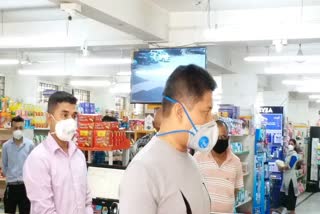 Piyush Hazarika monitors differnt departmental stores of Guwahati