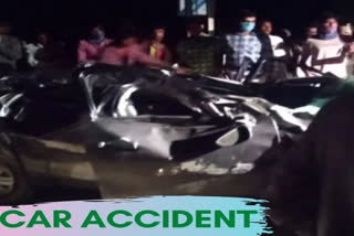 Chambal river bridge in Jhalawar  three died in accident in jhalawar  Jhalawar news  Rajasthan news  ചമ്പാല്‍ നദി  കാര്‍ ചമ്പാല്‍ നദിയില്‍ വീണ്ട്  രാജസ്ഥാന്‍