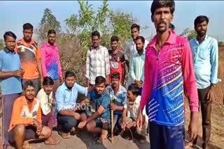 villagers who put up a fence on the road