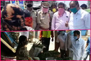 MLAs  educating the people on lockdown in nalgonda district