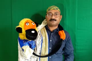 Talking puppet Antony is conveying Corona's awareness in Siliguri