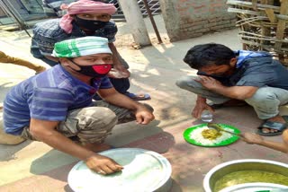 Distribution food at footpath guwahati kamrup metro assam etv bharat news