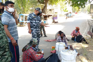 4 labour barefoot reached dumka