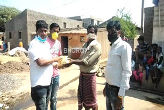 Member of Athani Taluk Panchayat helps poor people