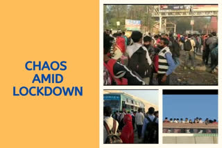 UP: Chaos in buses being run for people in Ghaziabad