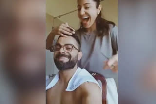 Anushka Sharma Gives Virat Kohli A Haircut With Kitchen Scissors. "This Is What Quarantine Does To You," He Says