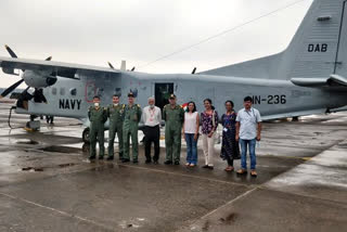 Naval aircraft carries samples of suspected COVID-19 patients from Goa to Pune