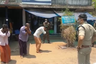 kannur police chief yathish chandra  yathish chandra punishment  lockdown punishment  എസ്‌പി യതീഷ് ചന്ദ്ര  ലോക്ക് ഡൗൺ  കണ്ണൂർ എസ്‌പി