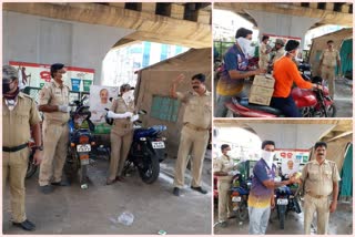 Cuttcak Local youth distribute food and water to the needy