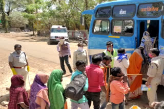 Government transported workers from outside to their homes