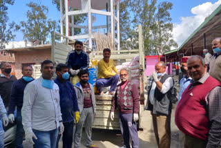 rashtriya swayamsevak sangh and vishwa hindu parishad distributed ration to the poor