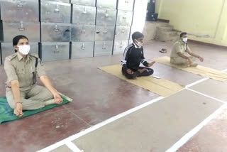 Hassan SP taught yoga to people