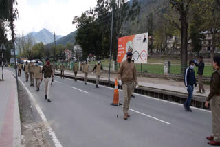 Kullu police flag march