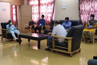 Meeting with officials of various departments to prevent coronavirus virus