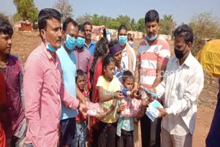 Distribution of essential commodities to the poor people