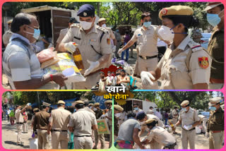 Delhi Police distributed 1 month ration to needy