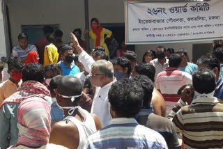 discrimination in rice, potato, onion distribution at engrejbazar, malda