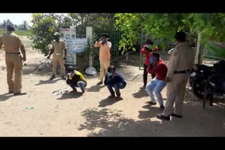 Police Punishment gave To Who break the govt order