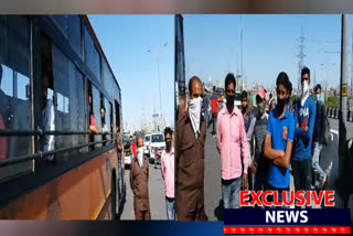 No entry in UP for bus full of laborers