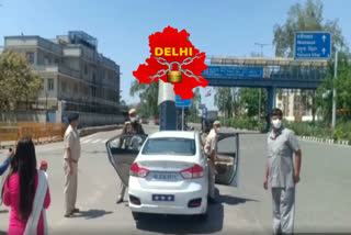 Delhi Police Commissioner SN Srivastava visit bhopura border to ensure lock down