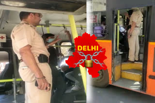 Delhi police is explaining people not to go home during lockdown