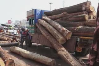 21 pieces of chariot wood reached the office of Puri Shri Mandir