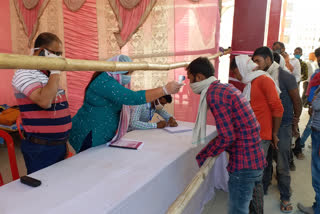 relief camps with thermal screening