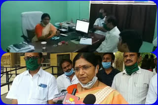 MP Satyavati meets with officials for prevention of corona in Anakapalli, visakha district