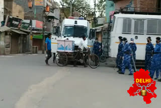 RAF takes strict action against those who violate the lockdown in North East Delhi Delhi lockdown