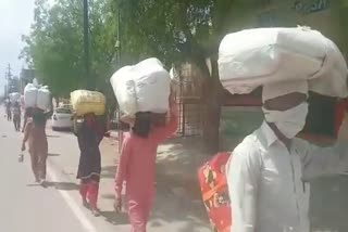 Exodus of laborers from Bikaner, बीकानेर न्यूज