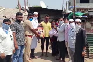 Allotment of essential items by Muslim in Satara